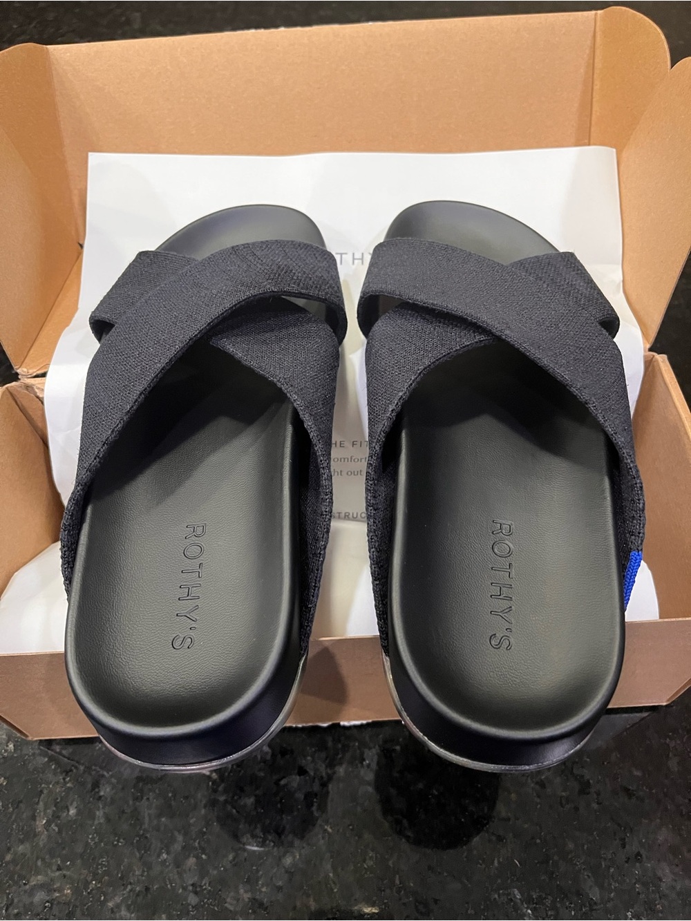 Rothy's Weekend Slide - Black